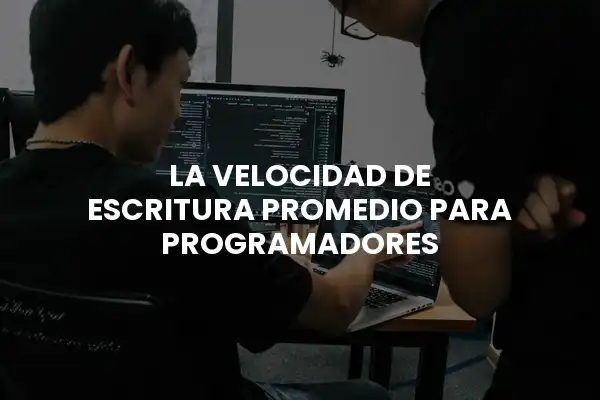 Cual es la velocidad de escritura de un programador