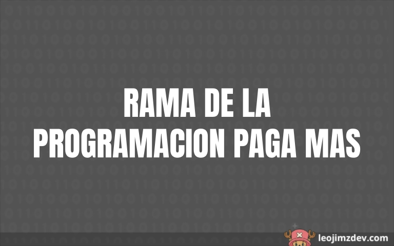 Las ramas de la programación mejor pagadas en 2026