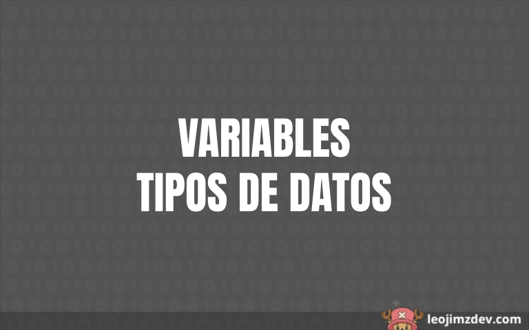 Variables y tipos de datos en programación
